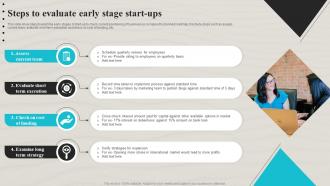 Steps To Evaluate Early Stage Start Ups Ppt File Backgrounds