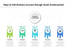 Steps to get business success through goals achievement