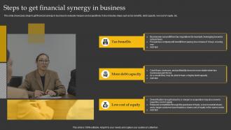 Steps To Get Financial Synergy In Business