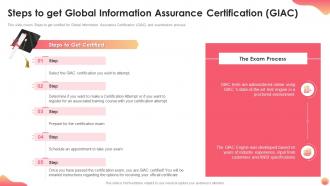 Steps to get global information assurance certification giac it certification collections