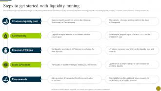 Steps To Get Started With Liquidity Mining Understanding Role Of Decentralized BCT SS