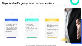 Steps To Identify Group Sales Decision Makers