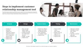 Steps To Implement Customer Relationship Management Promoting Brand Core Values MKT SS