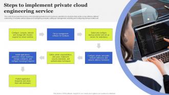 Steps To Implement Private Cloud Engineering Service