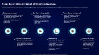 Steps To Implement XaaS Strategy In Business