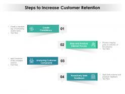 Steps to increase customer retention
