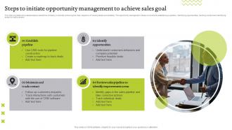 Steps To Initiate Opportunity Management To Achieve Sales Goal
