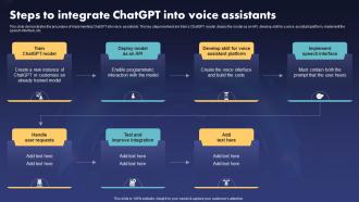 Steps To Integrate ChatGPT V2 Into Voice Assistants