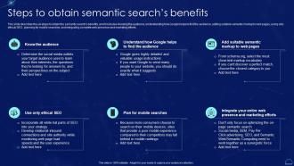 Steps To Obtain Semantic Searchs Benefits Semantic Web It Ppt Powerpoint Presentation Summary Rules