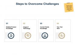 Steps to overcome challenges ppt powerpoint presentation model graphics example