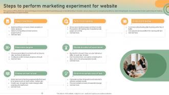 Steps To Perform Marketing Experiment For Website