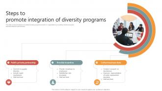 Steps To Promote Integration Of Diversity Programs