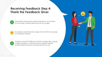 Steps To Receive Feedback At Workplace Training Ppt Graphical Template