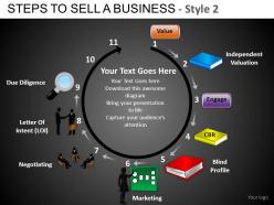 Steps to sell a business 2 powerpoint presentation slides db