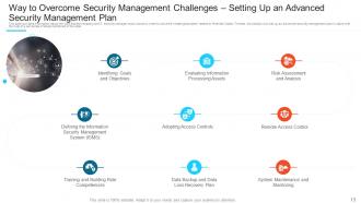Steps to set up an advanced security management plan powerpoint presentation slides