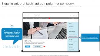 Steps To Setup Linkedin Ad Campaign Comprehensive Guide To Linkedln Marketing Campaign MKT SS Steps To Setup Linkedin Ad Campaign Comprehensive Guide To Linkedln Marketing Campaign MKT CD