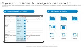 Steps To Setup Linkedin Ad Campaign Comprehensive Guide To Linkedln Marketing Campaign MKT SS Best Customizable
