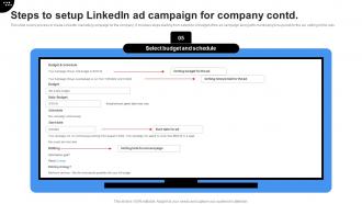 Steps To Setup Linkedin Ad Campaign Linkedin Marketing Channels To Improve Lead Generation MKT SS V Idea Interactive