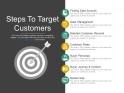 Steps to target customers good ppt example