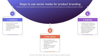 Steps To Use Social Media For Product Brand Positioning Strategies To Boost Online MKT SS V