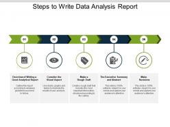 Steps to write data analysis report