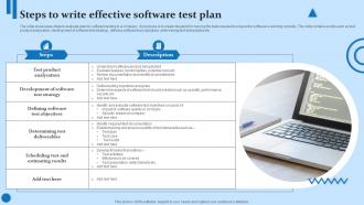 Steps To Write Effective Software Test Plan