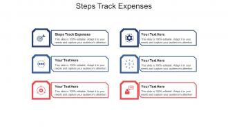 Steps track expenses ppt powerpoint presentation summary show cpb