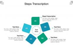Steps transcription ppt powerpoint presentation portfolio picture cpb