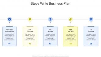 Steps Write Business Plan In Powerpoint And Google Slides Cpb