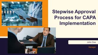 Stepwise Approval Process For CAPA Implementation PPT Outline AT