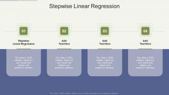 Stepwise Linear Regression In Powerpoint And Google Slides Cpb
