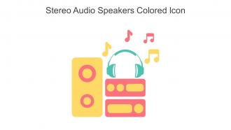 Stereo Audio Speakers Colored Icon In Powerpoint Pptx Png And Editable Eps Format