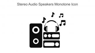 Stereo Audio Speakers Monotone Icon In Powerpoint Pptx Png And Editable Eps Format