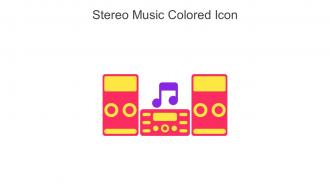 Stereo Music Colored Icon In Powerpoint Pptx Png And Editable Eps Format
