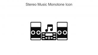 Stereo Music Monotone Icon In Powerpoint Pptx Png And Editable Eps Format