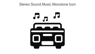 Stereo Sound Music Monotone Icon In Powerpoint Pptx Png And Editable Eps Format