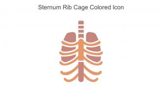 Sternum Rib Cage Colored Icon In Powerpoint Pptx Png And Editable Eps Format