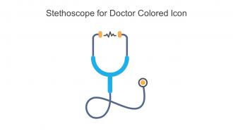 Stethoscope For Doctor Colored Icon In Powerpoint Pptx Png And Editable Eps Format