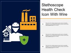 Stethoscope Health Check Icon With Wire
