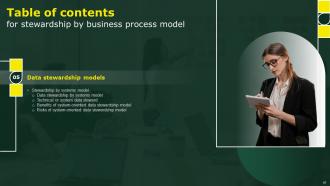 Stewardship By Business Process Model Powerpoint Presentation Slides Analytical Pre-designed
