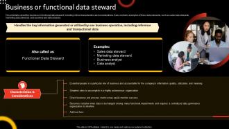 Stewardship By Function Model Business Or Functional Data Steward