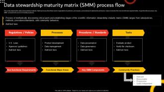 Stewardship By Function Model Data Stewardship Maturity Matrix SMM Process Flow