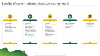 Stewardship By Project Model Benefits Of System Oriented Data Stewardship Model