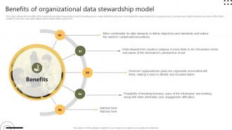 Stewardship By Systems Model Benefits Of Organizational Data Stewardship Model