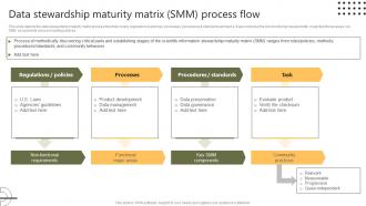 Stewardship By Systems Model Data Stewardship Maturity Matrix SMM Process Flow