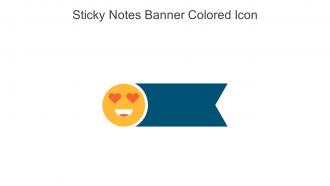 Sticky Notes Banner Colored Icon In Powerpoint Pptx Png And Editable Eps Format