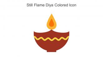 Still Flame Diya Colored Icon In Powerpoint Pptx Png And Editable Eps Format