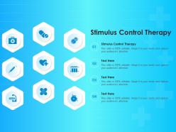 Stimulus control therapy ppt powerpoint presentation inspiration templates