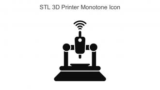 STL 3D Printer Monotone Icon In Powerpoint Pptx Png And Editable Eps Format