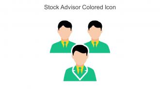 Stock Advisor Colored Icon In Powerpoint Pptx Png And Editable Eps Format
